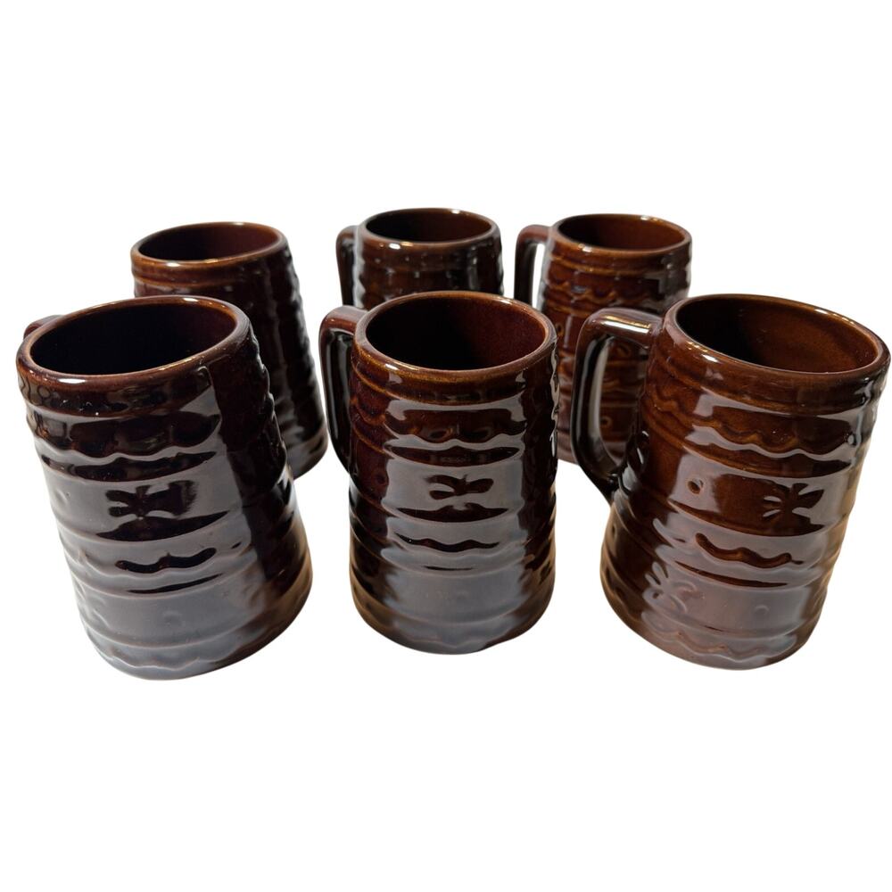 Marcrest daisy dot large Stoneware pitcher collectible 5.5x3.5 in.